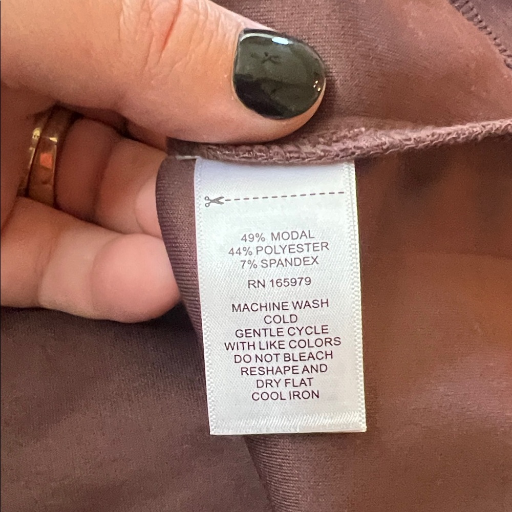 Cable & Gauge Dusty Plum Wrap Dress - Picture 10 of 11